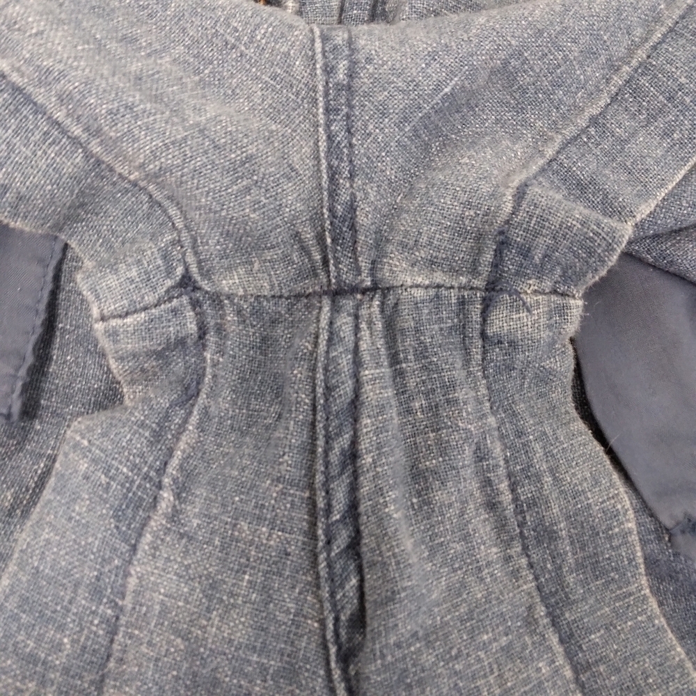 Universal Thread Linen Blend Blue Paper bag Shorts - Picture 8 of 8